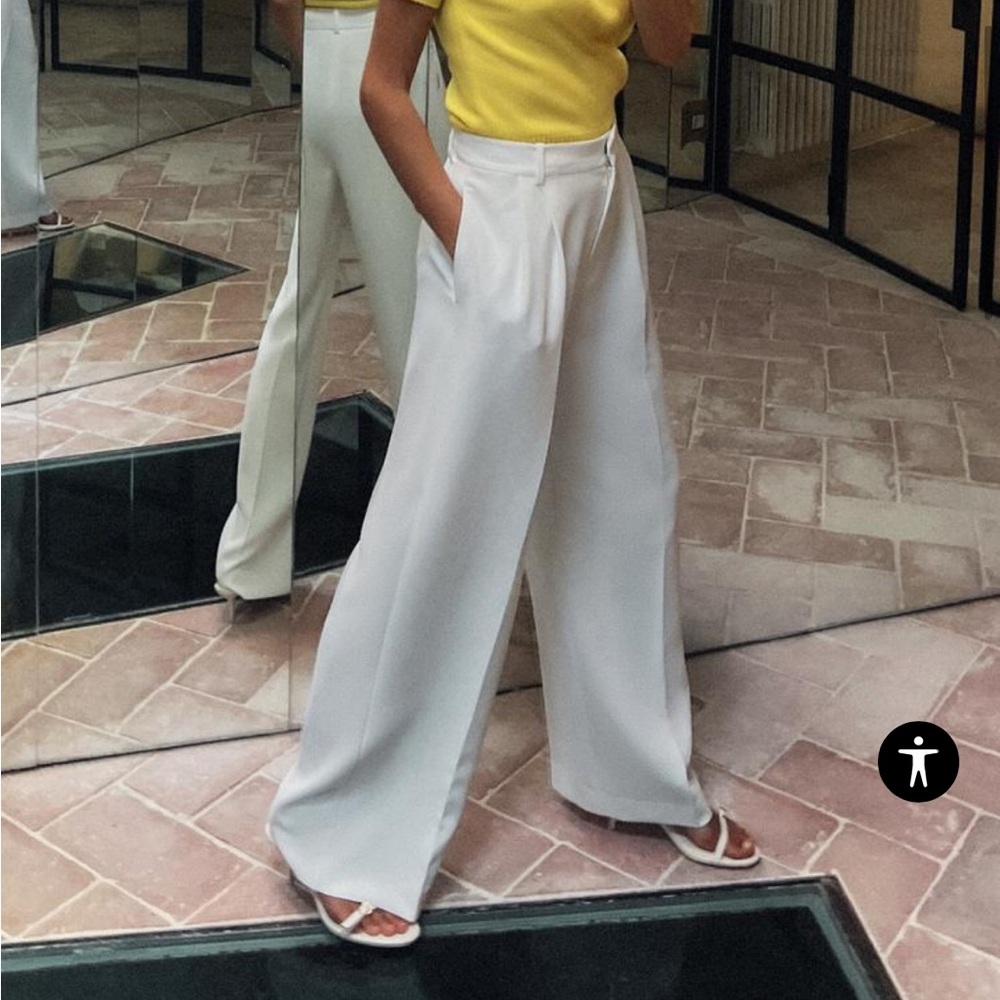 White/off white XS Zara work pants